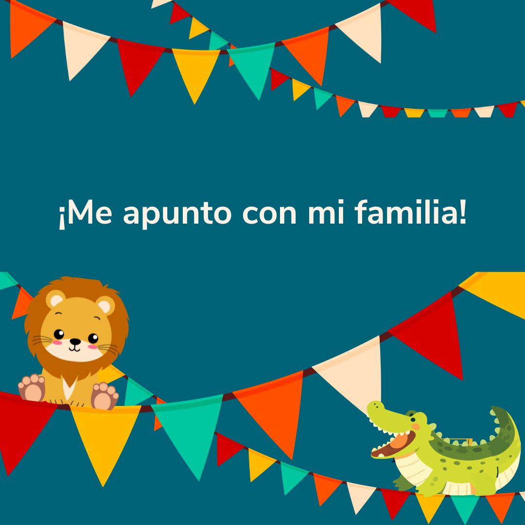 Me apunto con mi familia